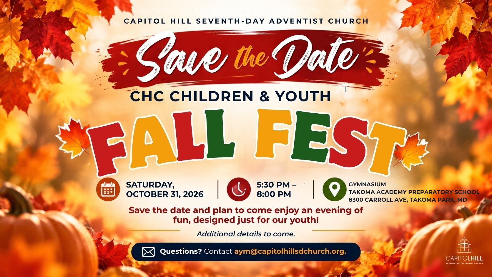 CHC Fall Fest at Takoma Academy Prep